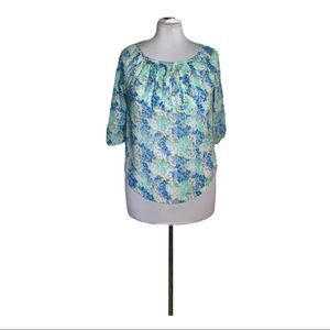 ABERCROMBIE & FITCH SHEER BOHO BOHEMIAN TOP SIZE S